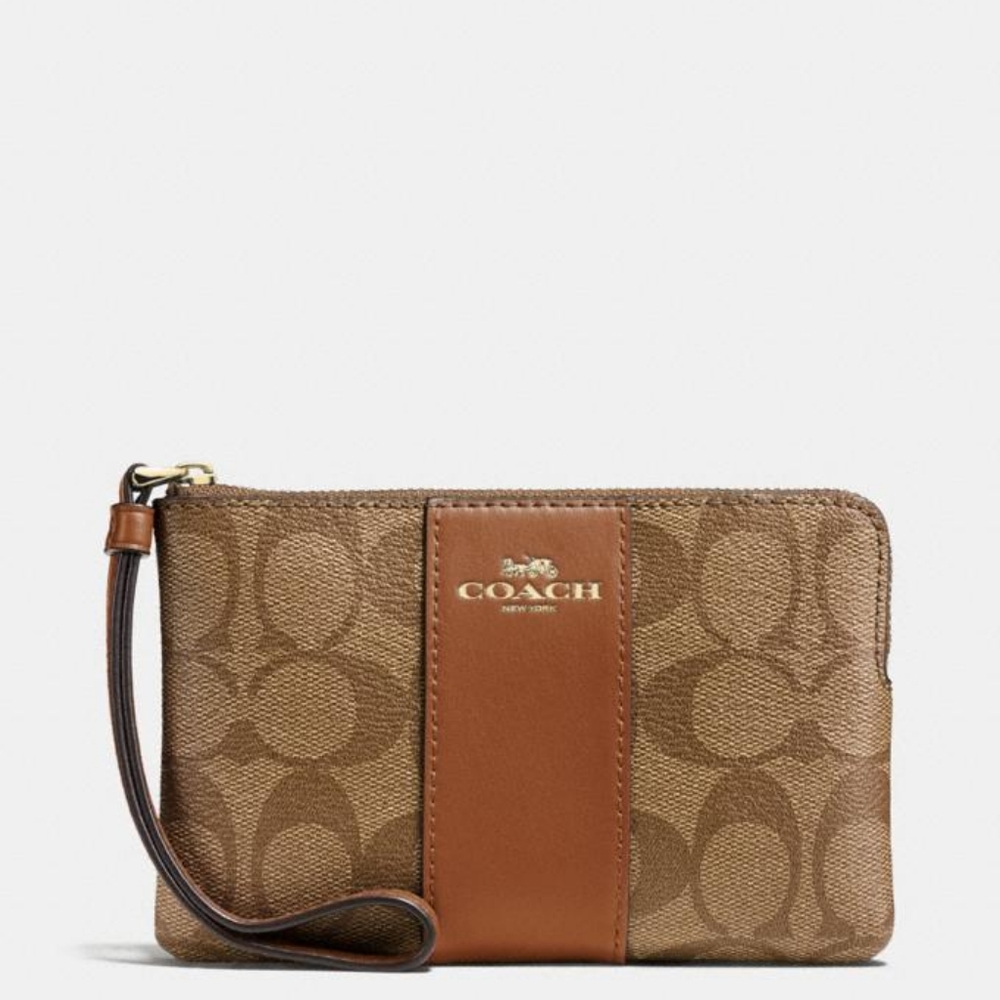 Brown Coach Wristlet